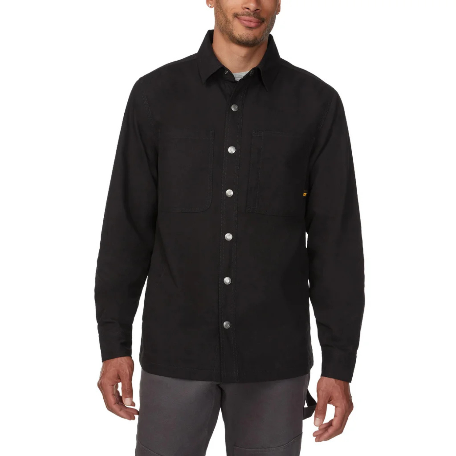 CAT - Chemise Doublée en Molleton pour Homme-Mens-Fleece-Lined-Shirt-Noir-Black-1934825-1943407