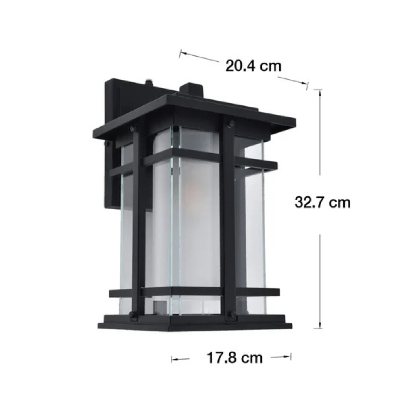 LUTEC -  Lanterne Murale à DEL pour l'Extérieur-Craftsman-Style-Outdoor-LED-Wall-Lantern-1806320