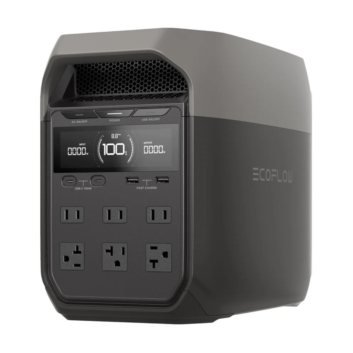 ECOFLOW - Générateur de Batterie avec Surtension de 3600W Delta 3 *Boite Endommagée*-Damaged-Box-Battery-generator-costco-8880003-Modèle-Model-EF-DL-H10-3