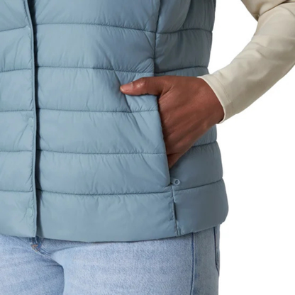 MONDETTA - Veste Sans Col pour Femme-Womens-Collarless-Vest-Bleu-Blue-1085500-1964491