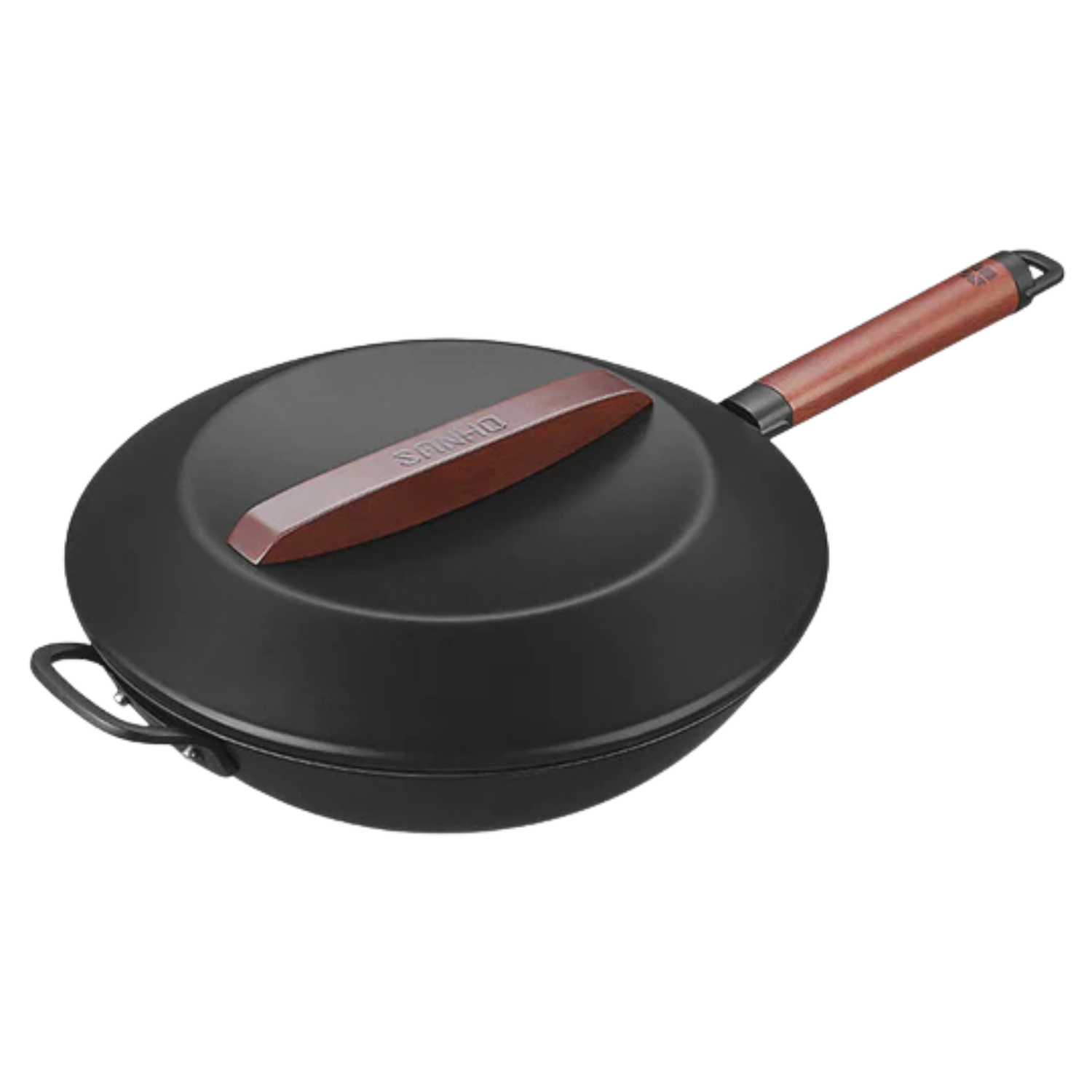 SANHO - Wok en Fer Antiadhésif-Nonstick-Iron-Wok-8511974