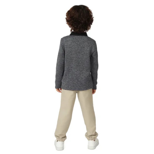 CALVIN KLEIN -  Ensemble 2 Pièces pour Garçon-Boys-2-Piece-Set-Gris-Beige-Grey-1882121