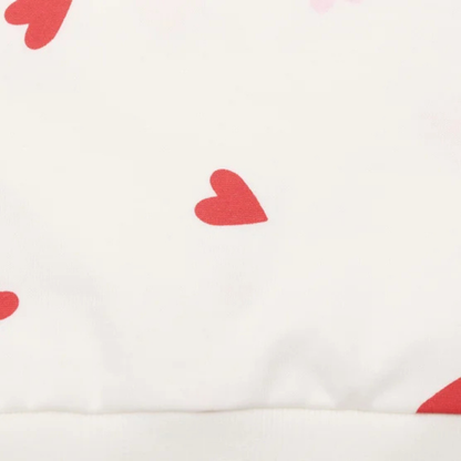 GAP KIDS -Chandail en Molleton à Col Rond pour Fille-Girls-Crew-Sweatshirt-Blanc-Rouge-White-Red-4432626-1953986