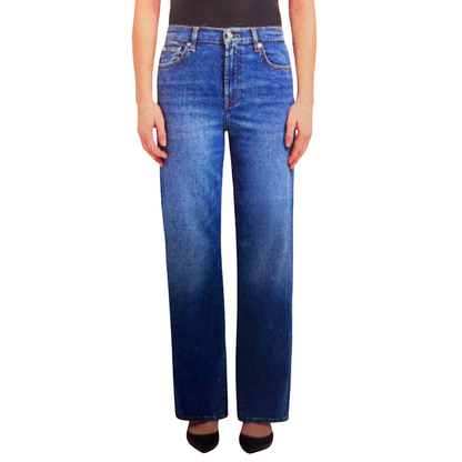 7 FOR ALL MANKIND - Jeans Alexa pour Femme-Womens-Alexa-Jeans-Taille-Haute-High-Waisted-Bleu-Blue-1994871