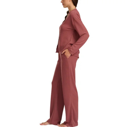 SPLENDID - Ensemble Pyjama 2 Pièces pour Femme-Womens-2-Piece-Pajama-Set-Rose-Foncé-Rouge-Dark-Pink-Red-1906295-1922287