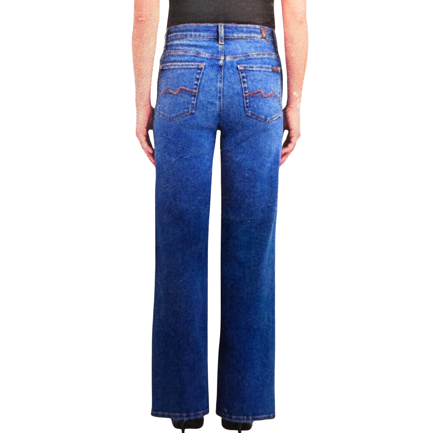 7 FOR ALL MANKIND - Jeans Alexa pour Femme-Womens-Alexa-Jeans-Taille-Haute-High-Waisted-Bleu-Blue-1994871