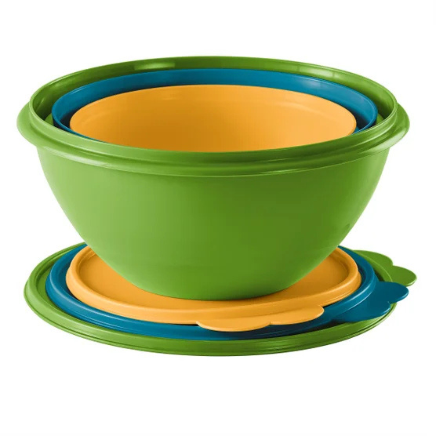 TUPPERWARE - Ensemble de 4 Bols Multi-Usages Wonderlier-Multi-Use-4-Bowl-Set-Vert-Bleu-Jaune-Orange-Green-Blue-Yellow-1995488
