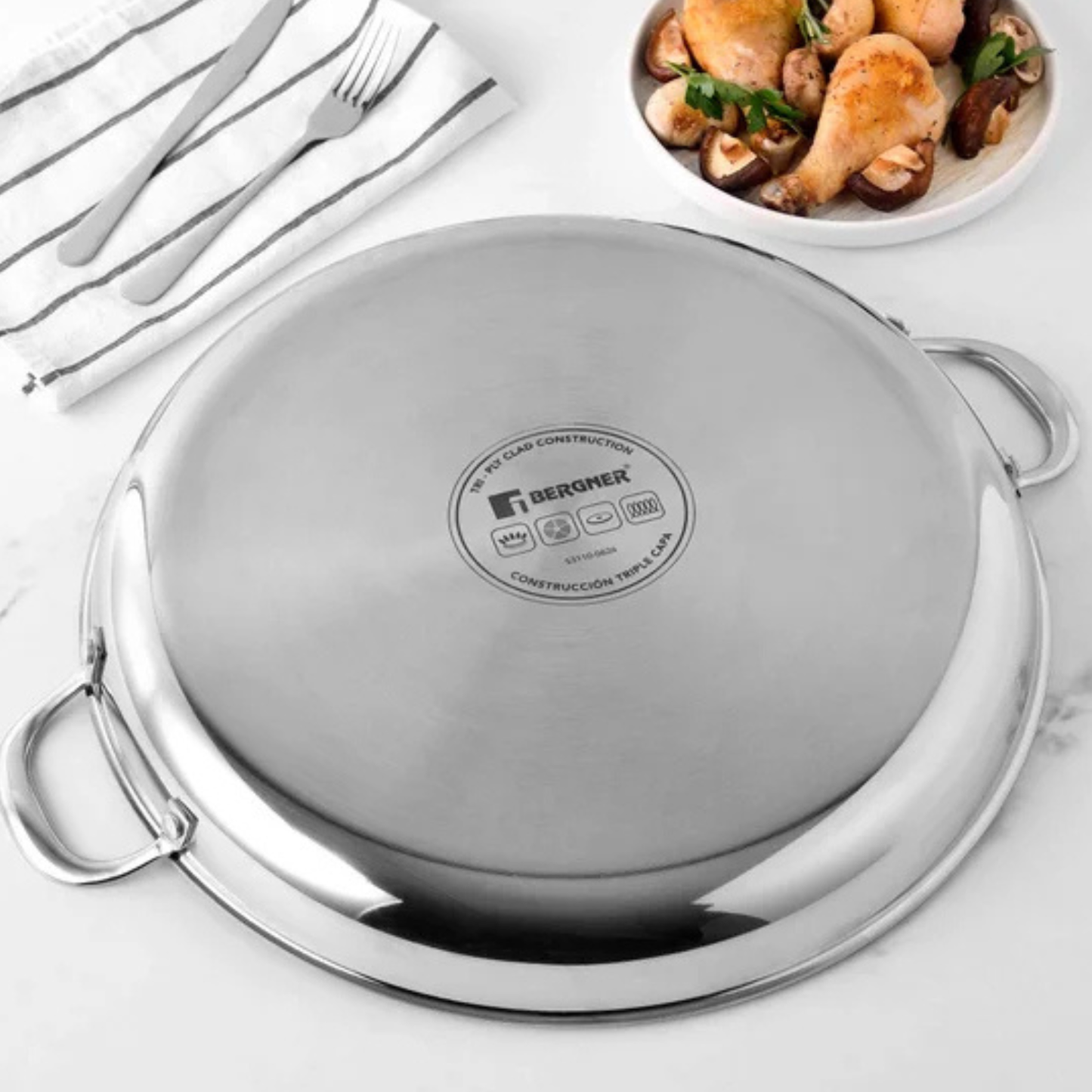 BERGNER - Poêle à Paella Antiadhésive en Céramique GIRO-Ceramic-non-stick-paella-pan-40cm-15,7po-15-7in-1990864