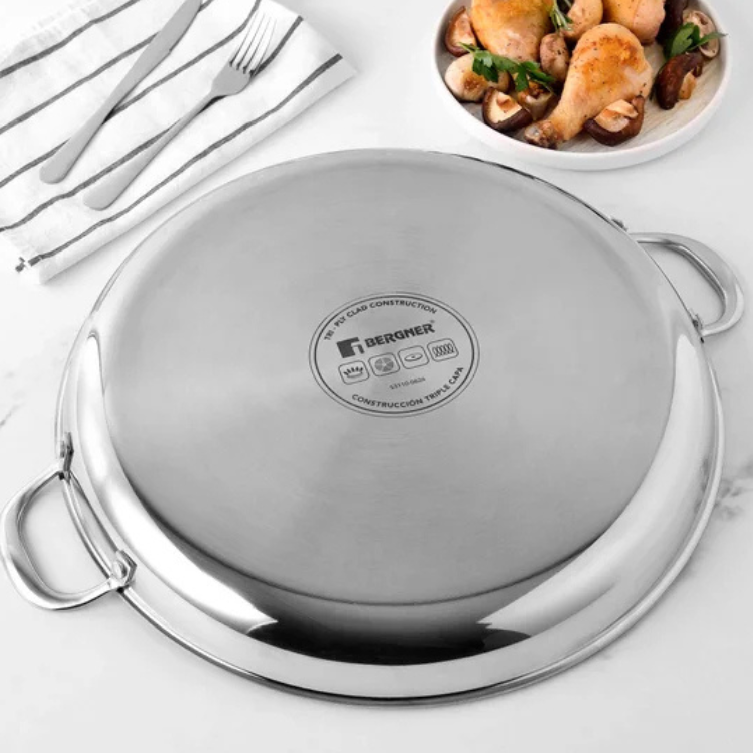 BERGNER - Poêle à Paella Antiadhésive en Céramique GIRO-Ceramic-non-stick-paella-pan-40cm-15,7po-15-7in-1990864