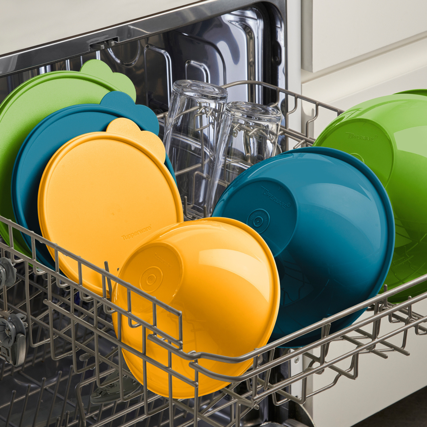 TUPPERWARE - Ensemble de 4 Bols Multi-Usages Wonderlier-Multi-Use-4-Bowl-Set-Vert-Bleu-Jaune-Orange-Green-Blue-Yellow-1995488
