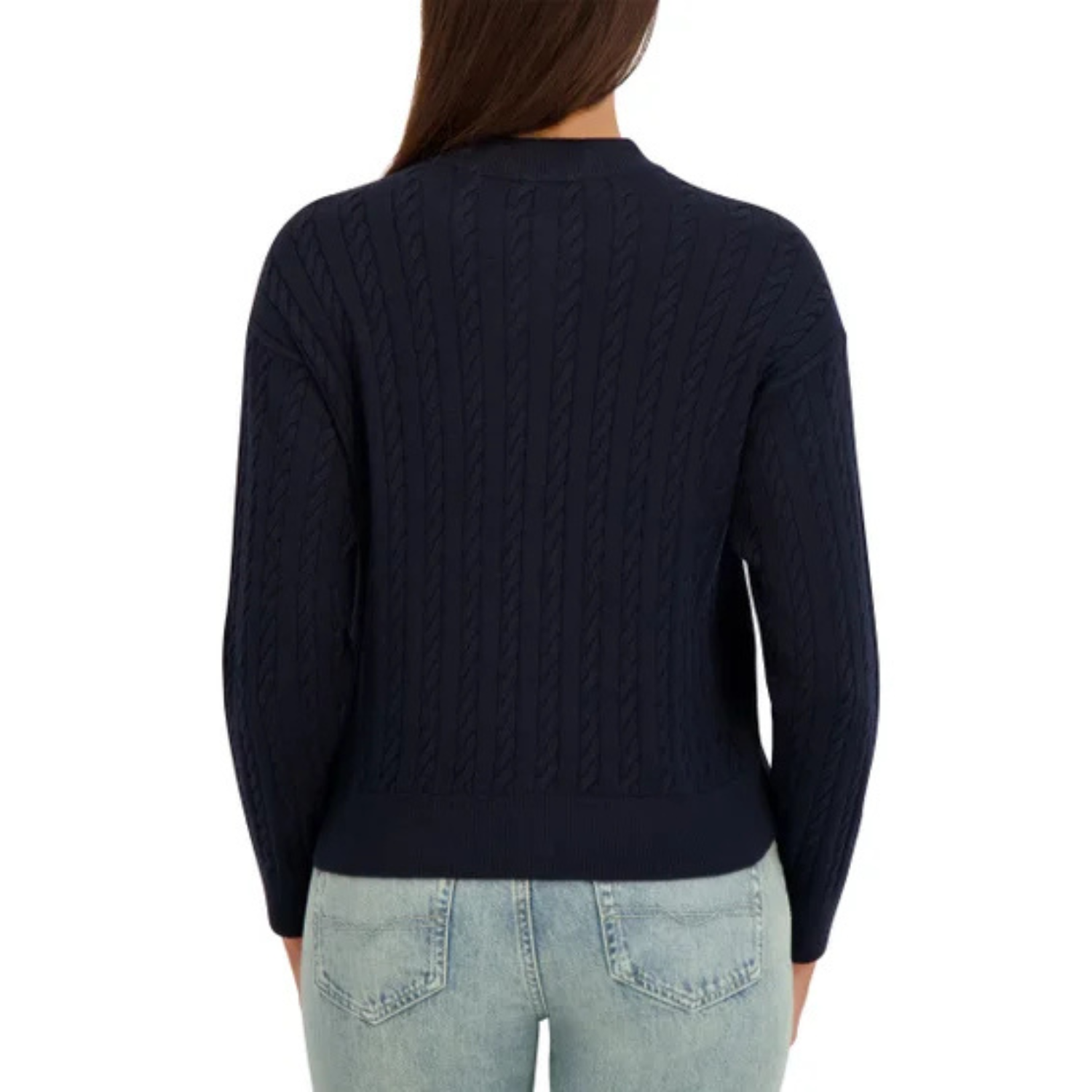 NAUTICA JEANS - Cardigan à Torsades pour Femme-Womens-Cable-Cardigan-Marine-Bleu-Navy-Blue-1951518-1955823