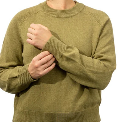 CALVIN KLEIN - Chandail en Tricot pour Femme-Womens-Crewneck-Sweater-Vert-Olive-Kaki-Green-1907976-1938134