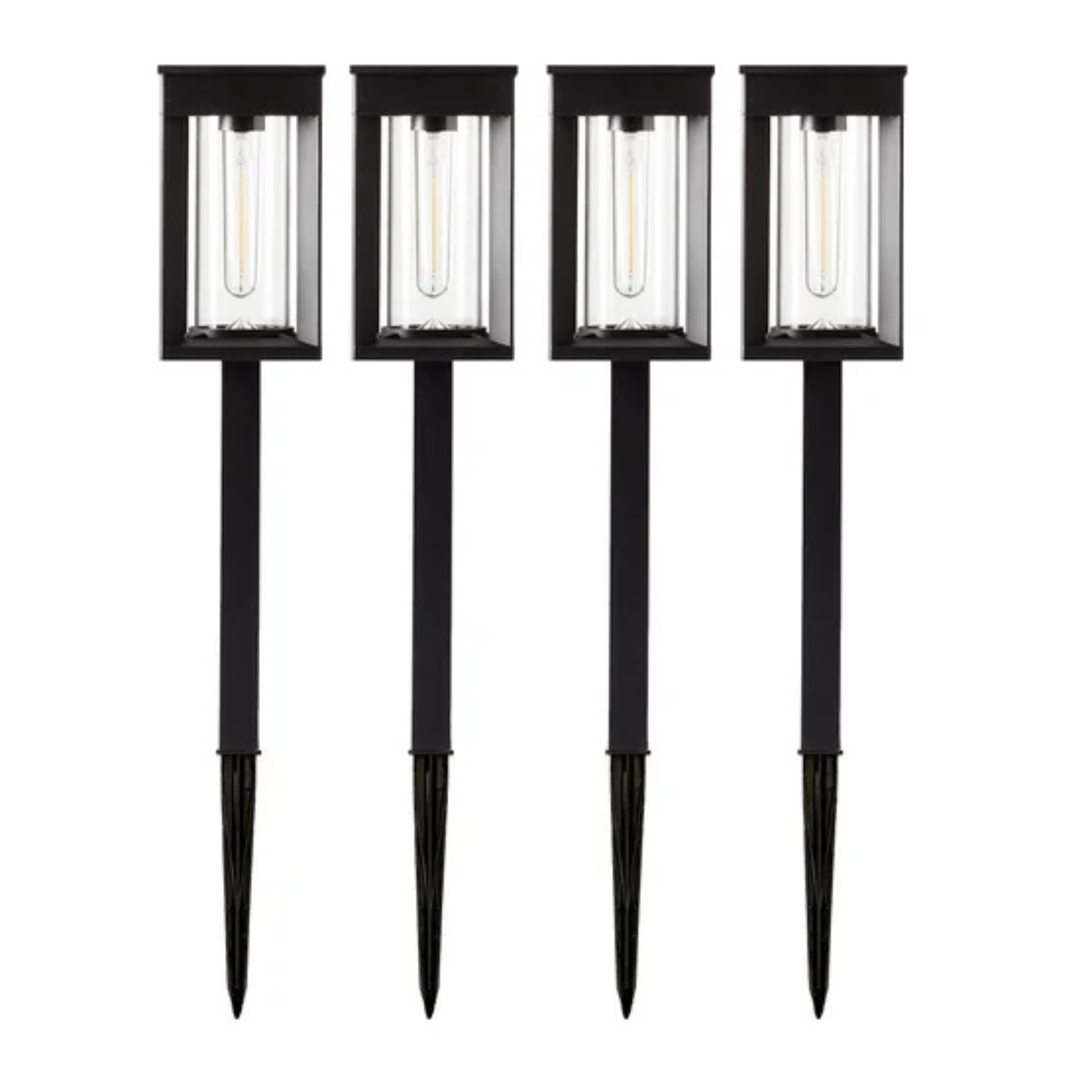 NATURALLY SOLAR - Ensemble de 4 Luminaires Solaires de Parterre à Del-4-pack-Solar-LED-Pathway-Lights-1937955