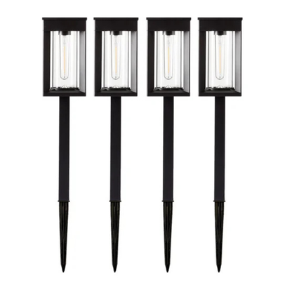NATURALLY SOLAR - Ensemble de 4 Luminaires Solaires de Parterre à Del-4-pack-Solar-LED-Pathway-Lights-1937955