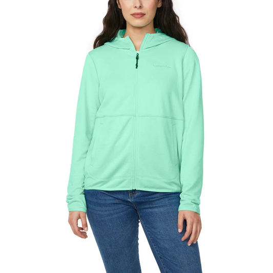 MERRELL - Veste à Capuchon pour Femme-Womens-Full-Zip-Hoodie-Vert-Green-1643131