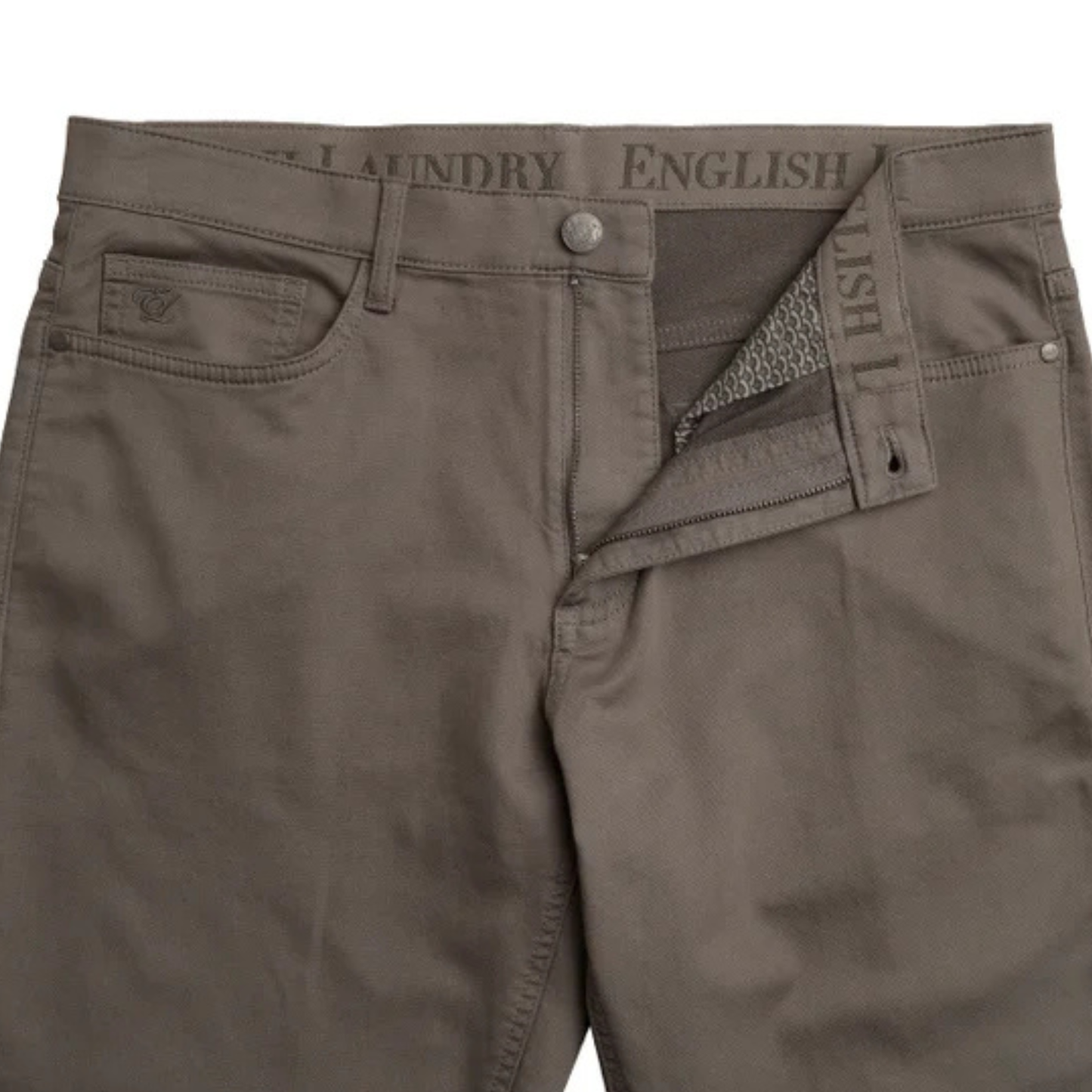 ENGLISH LAUNDRY - Pantalon pour Homme-Mens-Pant-Beige-Kaki-Gris-Grey-1974401-1993413