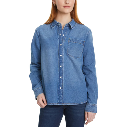 LUCKY BRAND - Chemise en Jeans pour Femme-Womens-Denim-Shirt-Bleu-Blue-1914050- 1926674