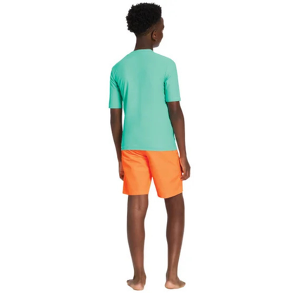 PUMA - Ensemble 2 Pièces Maillot Dermoprotecteur pour Garçon-Boys-rashguard-swin-set-2-piece-Orange-Turquoise-7325501-1969743