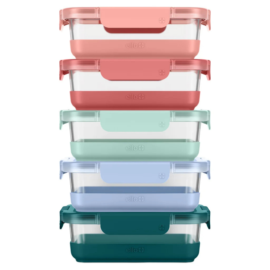 ELLO - Ensemble de 5 Contenants en Verre Duraglass Refresh| 5-Piece Glass Containers Set-1901862