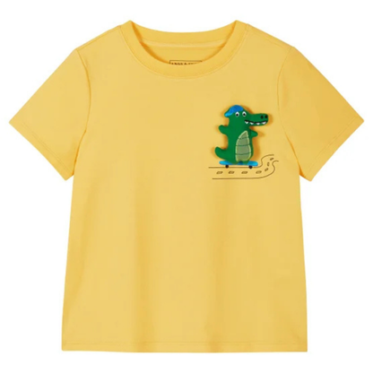 ANDY & EVAN - Ensemble 2 Pièces pour Garçon-Boys-2-piece-set-Jaune-Gris-Crocodile-Yellow-grey-5581414-1991719