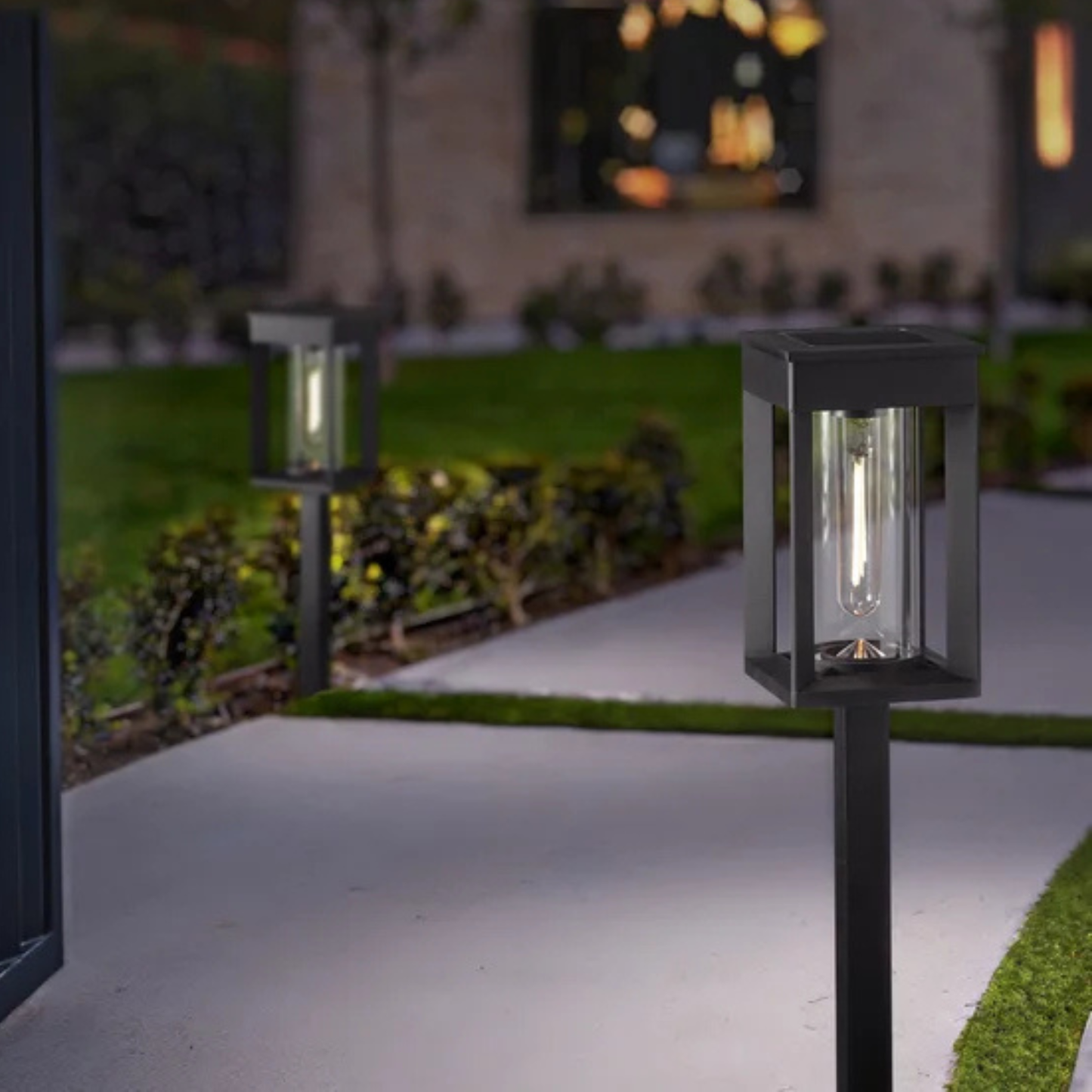 NATURALLY SOLAR - Ensemble de 4 Luminaires Solaires de Parterre à Del-4-pack-Solar-LED-Pathway-Lights-1937955