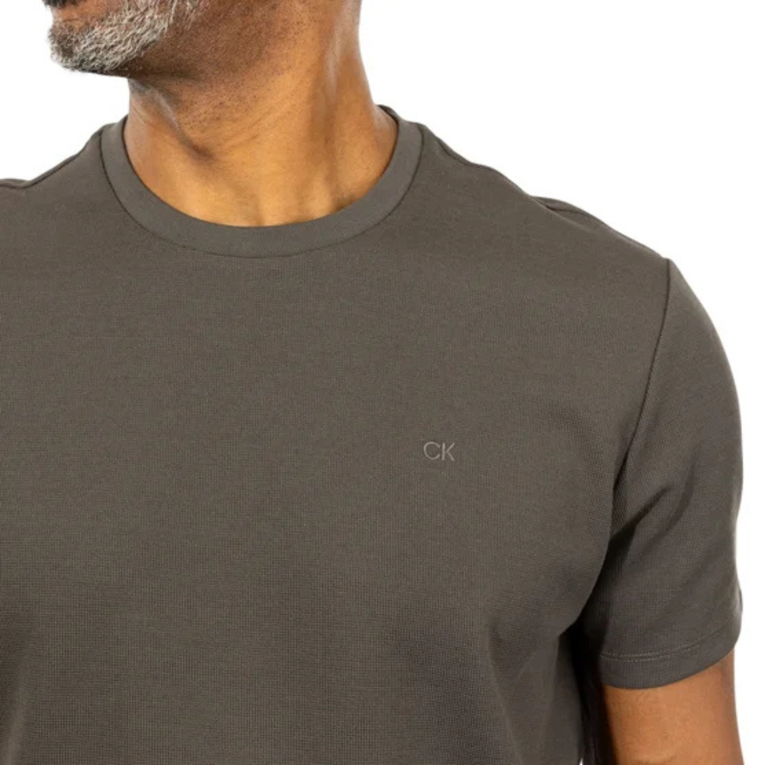 CALVIN KLEIN - Chandail à Manches Courtes pour Homme-Mens-T-Shirt-Gris-Grey-1957356- 1977479