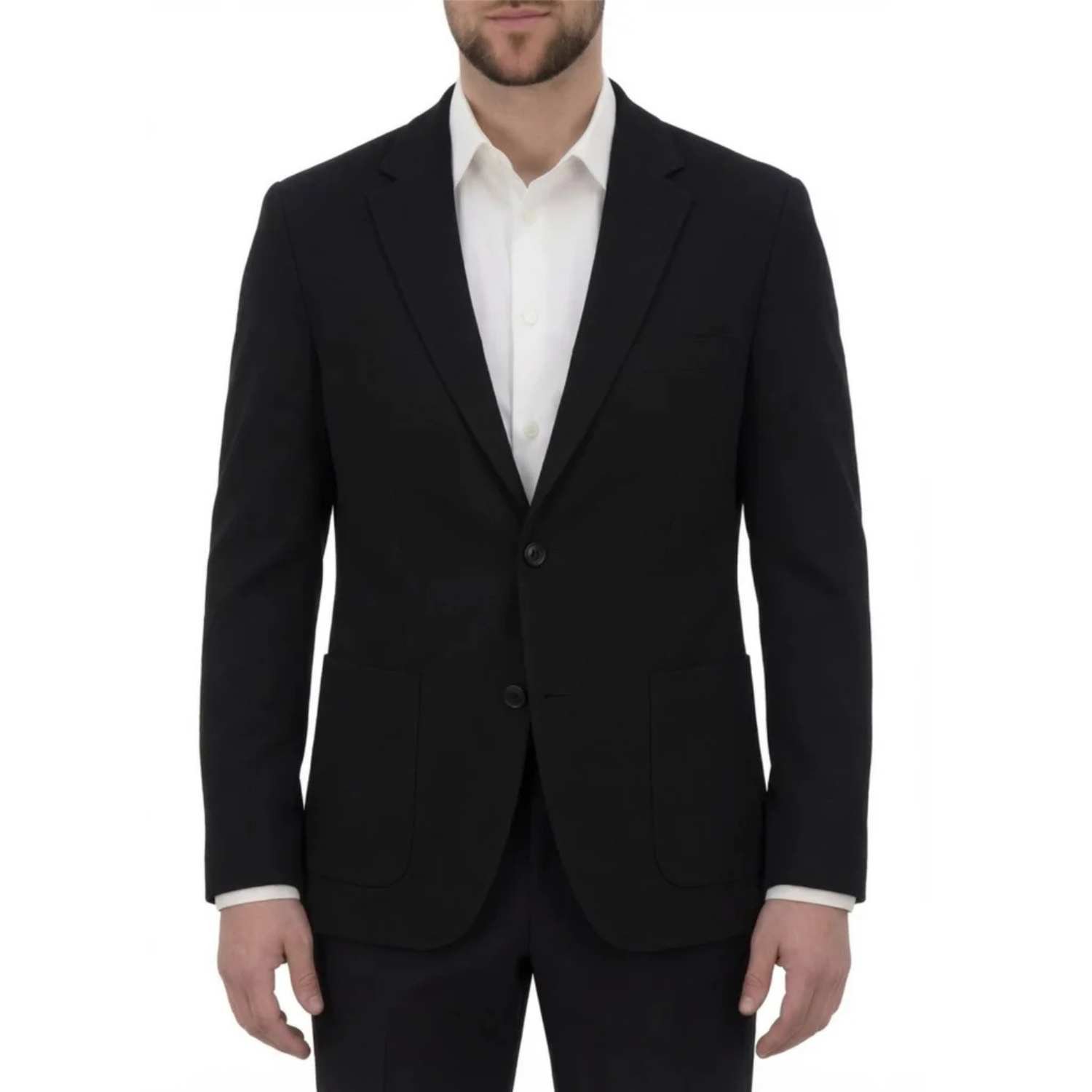 VICTOR EMMANUEL - Veston de Sport en tricot pour Homme-Mens-Knit-Sport-Blazer-Noir-Black-1998025