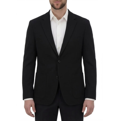 VICTOR EMMANUEL - Veston de Sport en tricot pour Homme-Mens-Knit-Sport-Blazer-Noir-Black-1998025