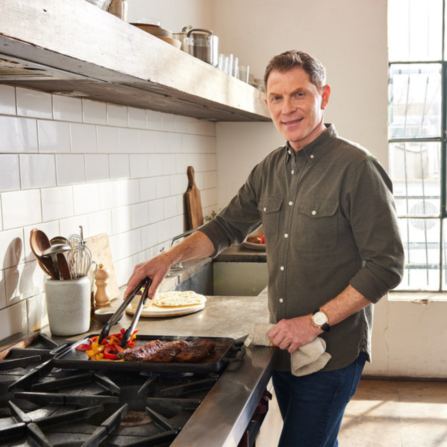 BOBBY FLAY BY GREENPAN - Plaque Gril Réversible en Fonte-Reversible-Cast-iron-grill-griddle-1995033