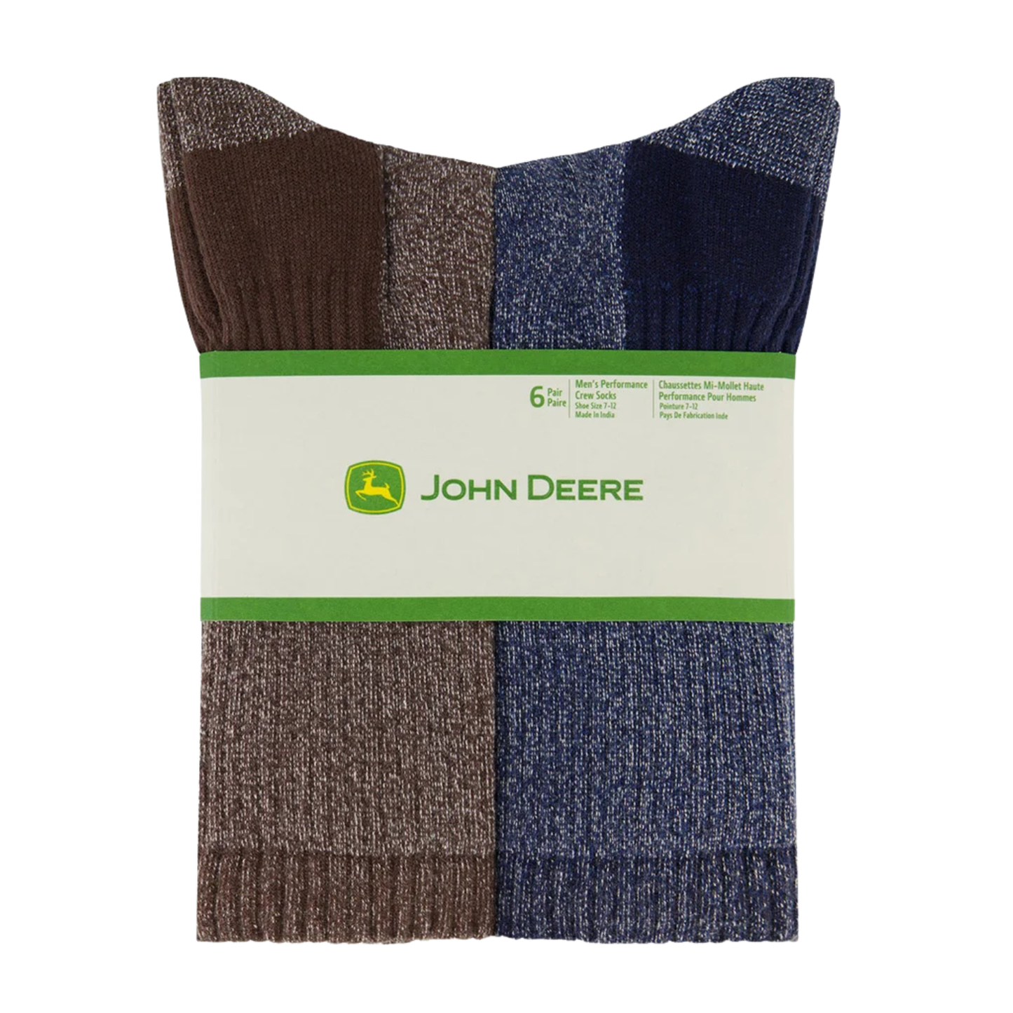 JOHN DEERE - Paquet de 6 Paires de Chaussettes pour Homme-6-Pack-mens-sock-multi-1951123-1958919