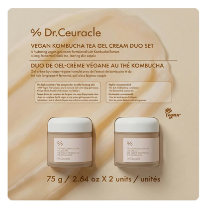 DR. CEURACLE - Duo de Gel-Crème Végane au Thé Kombucha-Vegan-Kombucha-Tea-Gel-Cream-Duo-Set-1993064