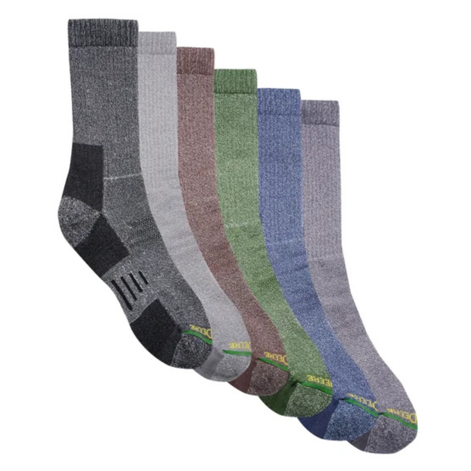 JOHN DEERE - Paquet de 6 Paires de Chaussettes pour Homme-6-Pack-mens-sock-multi-1951123-1958919
