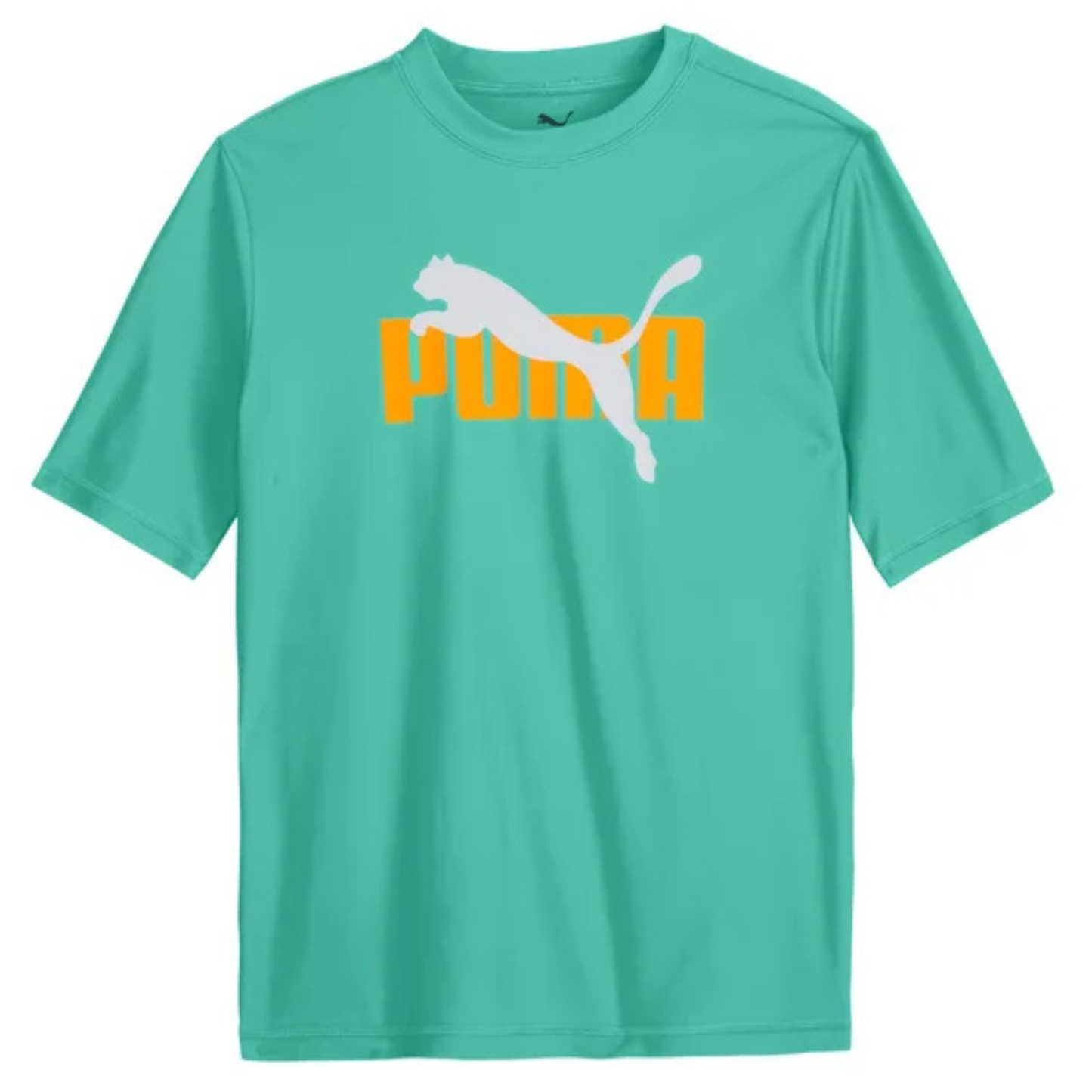 PUMA - Ensemble 2 Pièces Maillot Dermoprotecteur pour Garçon-Boys-rashguard-swin-set-2-piece-Orange-Turquoise-7325501-1969743
