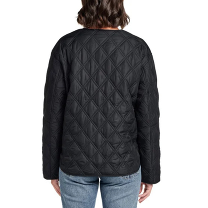 WEATHERPROOF - Veste Matelassée sans Col pour Femme-Womens-Collarless-Quilted-Jacket-Noir-Black-1184402-1973876