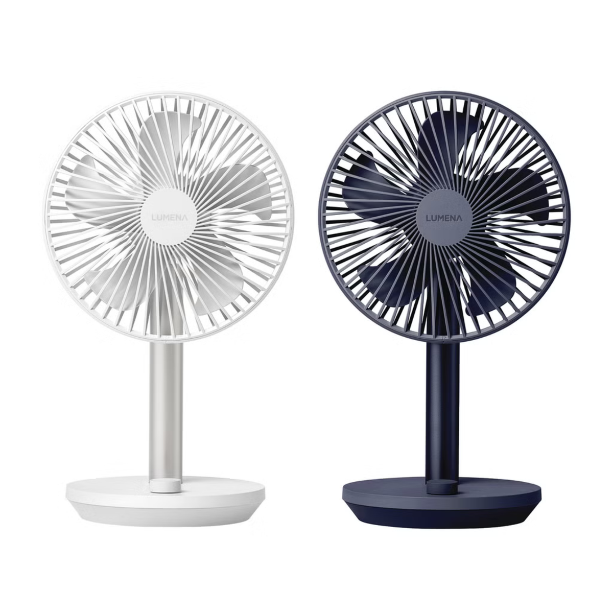 LUMENA - Ensemble de 2 Ventilateurs Sans Fil Haut de Gamme | 2-Pack Premium Cordless Fans
