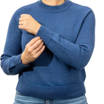 CALVIN KLEIN - Chandail en Tricot pour Femme-Womens-Crewneck-Sweater-bleu-Blue-1907975-1938135