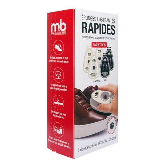 M&B - Éponges Lustrantes Rapides pour Chaussureset Accessoires-Instant-Shine-Sponges-For-Shoes-and-Accessories-1954195