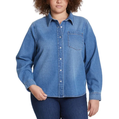 LUCKY BRAND - Chemise en Jeans pour Femme-Womens-Denim-Shirt-Bleu-Blue-1914050- 1926674