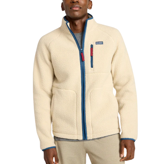 MONDETTA - Veste en Molleton pour Homme-Mens-Fleece-Jacket-Beige-1964652