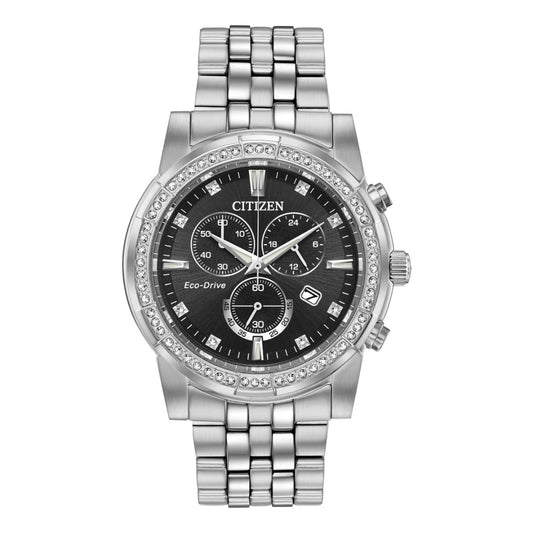 citizen-montre-homme-argent-diamant-noir-men-watch-black-silver-diamond