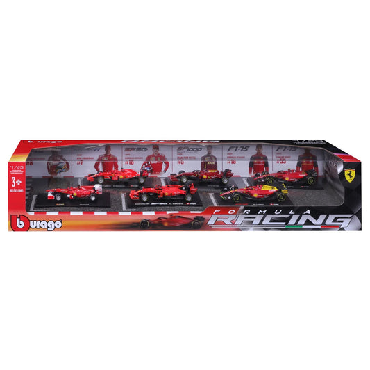 BURAGO - Ensemble de 6 Voitures de Course Formula 1 Ferrari-CAST-cars-race-costco-1601290