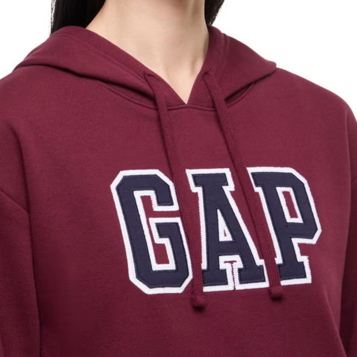 GAP – Chandail à capuchon en molleton pour femme avec logo brodé | GAP – Women's fleece hoodie with embroidered logo