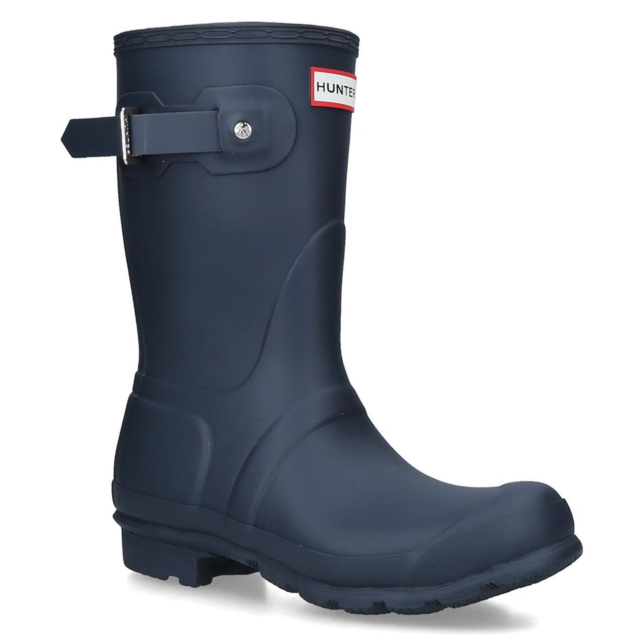 hunter-bottes-mi-hautres-caoutchouc-femme-women-original-short-boot-bleu-navy-blue-marin