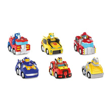 Charger l&#39;image dans la galerie, hasbro-ensemble-6-véhicules-traction-transformers-rescue-bots-academy-pull-back-vehicles
