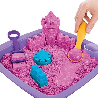 kinetic-sand-coffret-chateau-sable-scintillant-shimmer-sandcastle-set-4