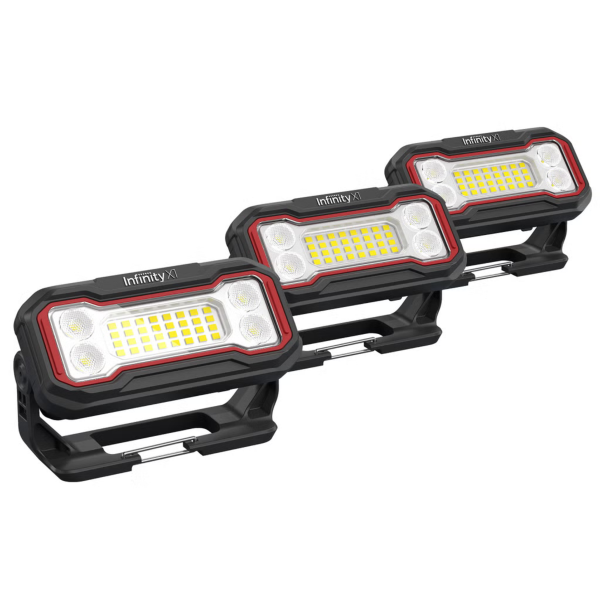 Ensemble de 3 lampes de travail rechargeables INFINITY X1 de 2 500 lumens | INFINITY X1 Set of 3 Rechargeable 2500-Lumen Work Lights