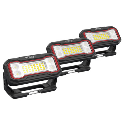 Ensemble de 3 lampes de travail rechargeables INFINITY X1 de 2 500 lumens | INFINITY X1 Set of 3 Rechargeable 2500-Lumen Work Lights