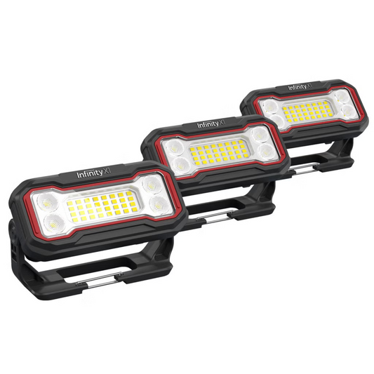 Ensemble de 3 lampes de travail rechargeables INFINITY X1 de 2 500 lumens | INFINITY X1 Set of 3 Rechargeable 2500-Lumen Work Lights