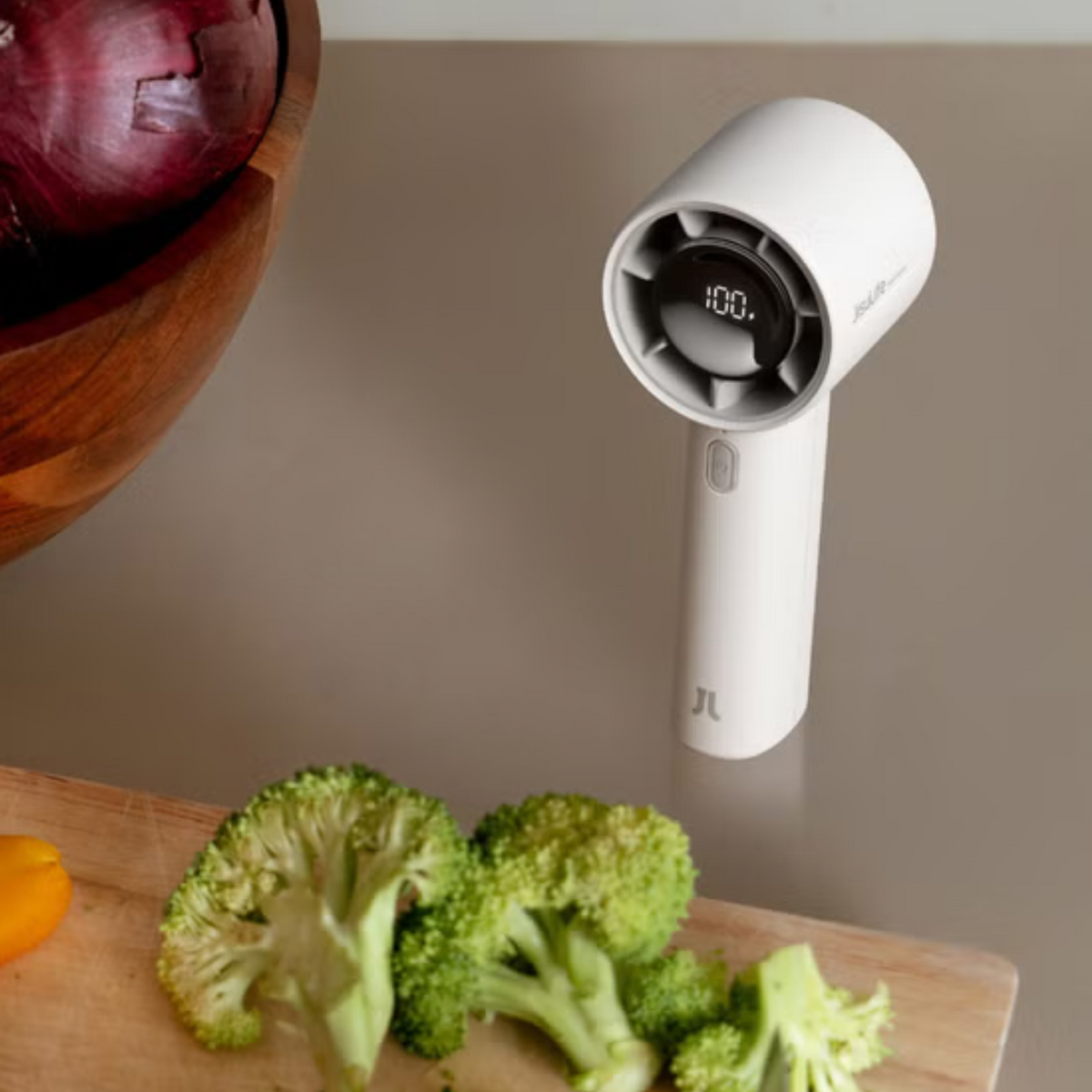 JISULIFE Life10 S – Ventilateur portable à 5 vitesses avec affichage DEL | Handheld fan with 5 speeds and LED display