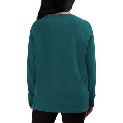 KIRKLAND-SIGNATURE-CHANDAIL-EN-MOLLETON-DOUILLET-POUR-FEMME-WOMEN'S-COZY-FLEECE-CREWNECK-SARCELLE-TEAL-COSTCO-7992201-4